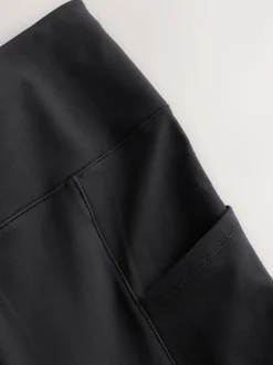 Zwart - Outdoor legging met fleecevoering en warme handgreep