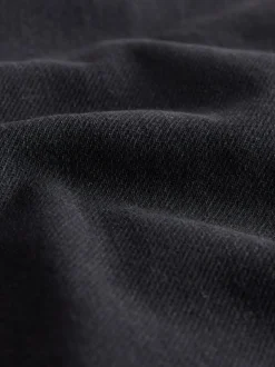 Zwart - Oversized denim overhemd