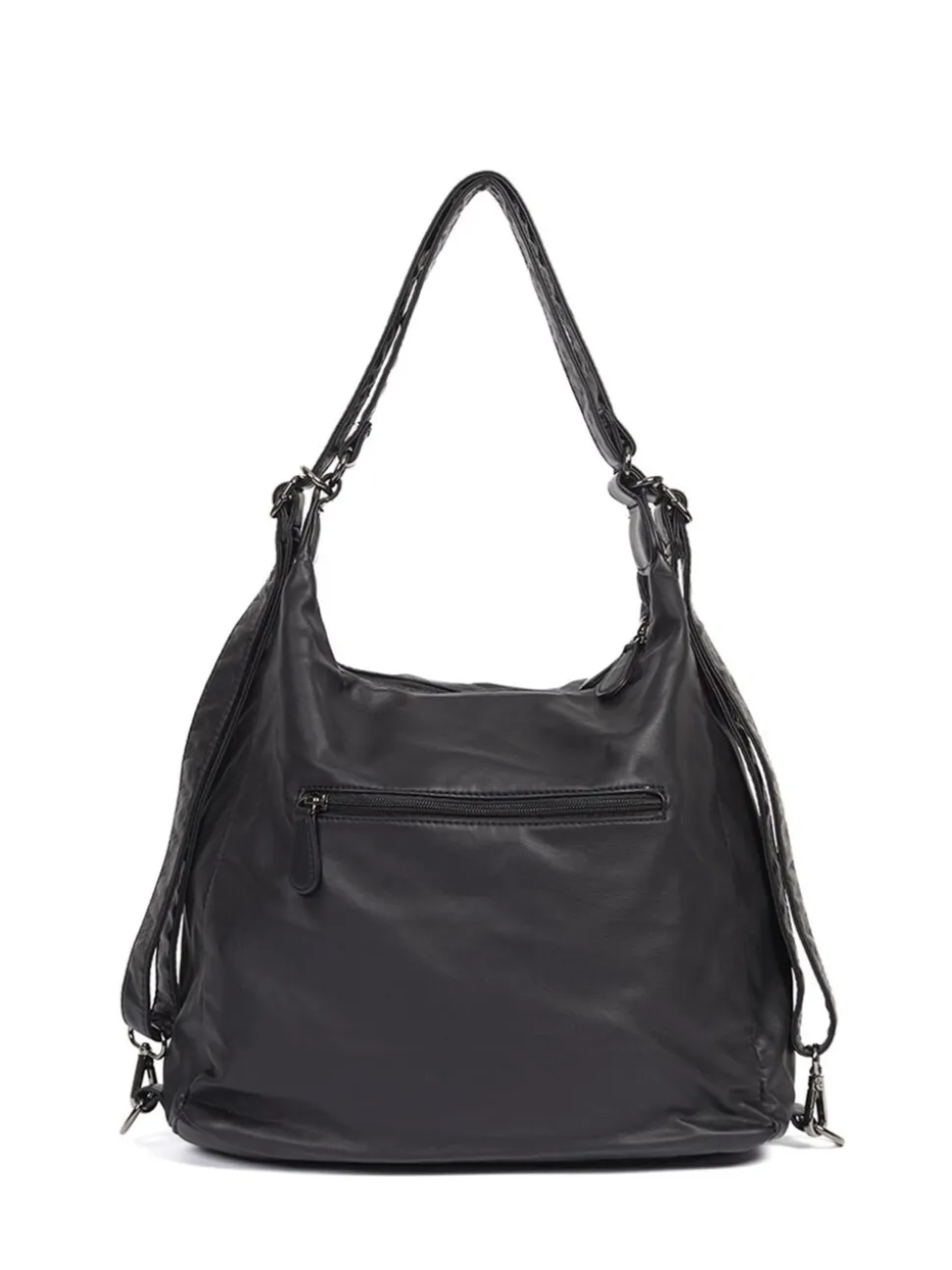 Zwart - Pavers Convertible Shoulder Bag Backpack