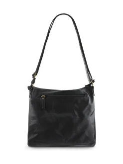 Zwart - Pavers Multi-Zip Leather Cross-Body Bag