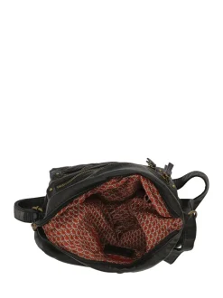 Zwart - Pavers Multi-Zip Leather Cross-Body Bag