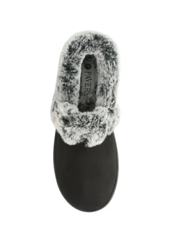 Zwart - Pavers Warm Lined Memory Foam Slippers
