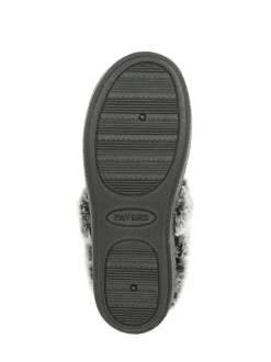 Zwart - Pavers Warm Lined Memory Foam Slippers