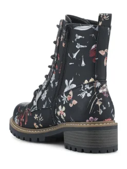Zwart - Pavers Wide Fit Lace-Up Ankle Boots