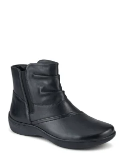 Zwart - Pavers Wide Fit Leather Ankle Boots
