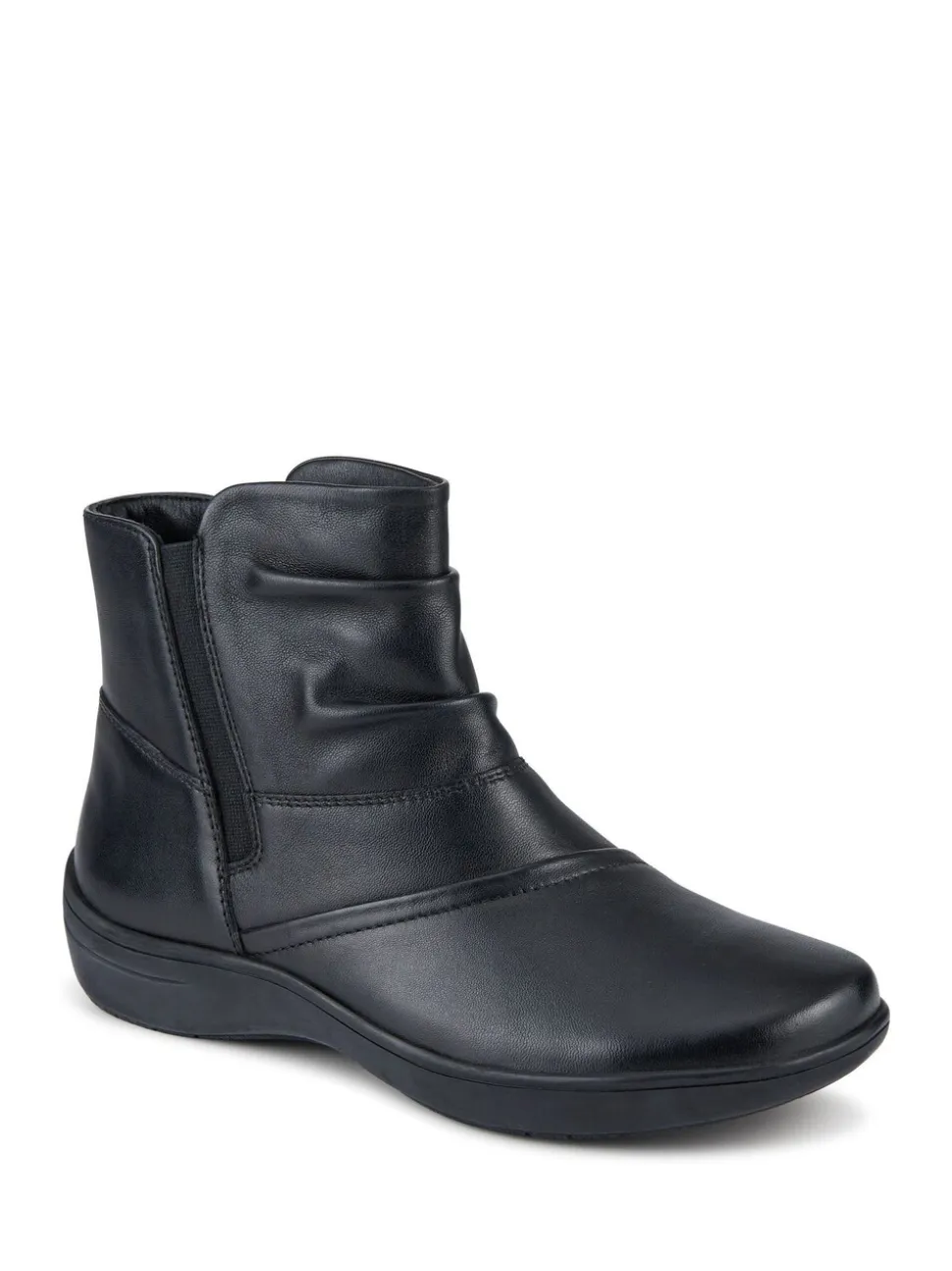 Zwart - Pavers Wide Fit Leather Ankle Boots