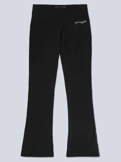 Zwart - Pineapple - Jersey bootcut-broek voor dames