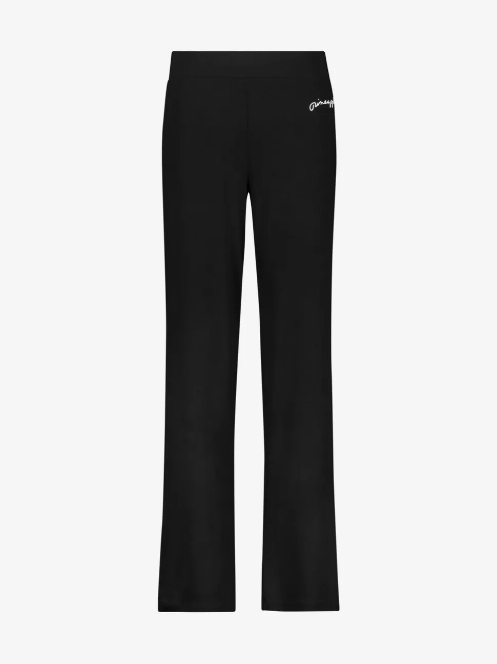 Zwart - Pineapple viscose joggingbroek