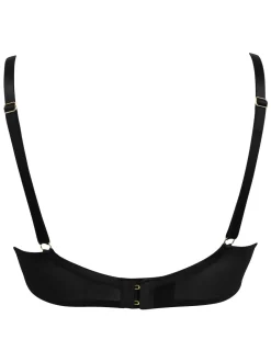 Zwart - Pour Moi - For Your Eyes Only beha met beugel en kwartcups