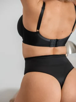 Zwart - Pour Moi - Hourglass Shapewear sterk buikcorrigerende string