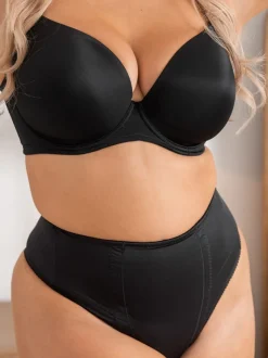 Zwart - Pour Moi - Hourglass Shapewear sterk buikcorrigerende string