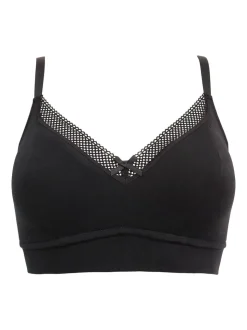 Zwart - Pour Moi - Love to Lounge - Beugelloze katoenen beha