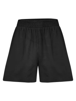 Zwart - Pour Moi Bree High Waist Elasticated Shorts