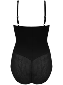 Zwart - Pour Moi Effortless Tummy Control Wear Your Own Bra Body Shapewear
