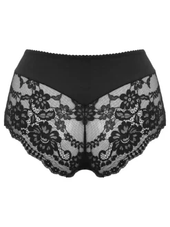 Zwart - Pour Moi Fleur Cheeky V-vorm slipje