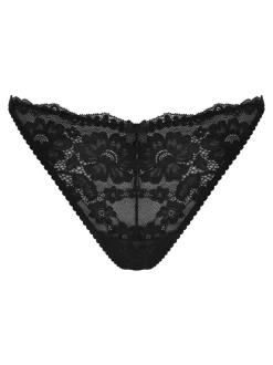 Zwart - Pour Moi Fleur Cheeky V-vorm slipje