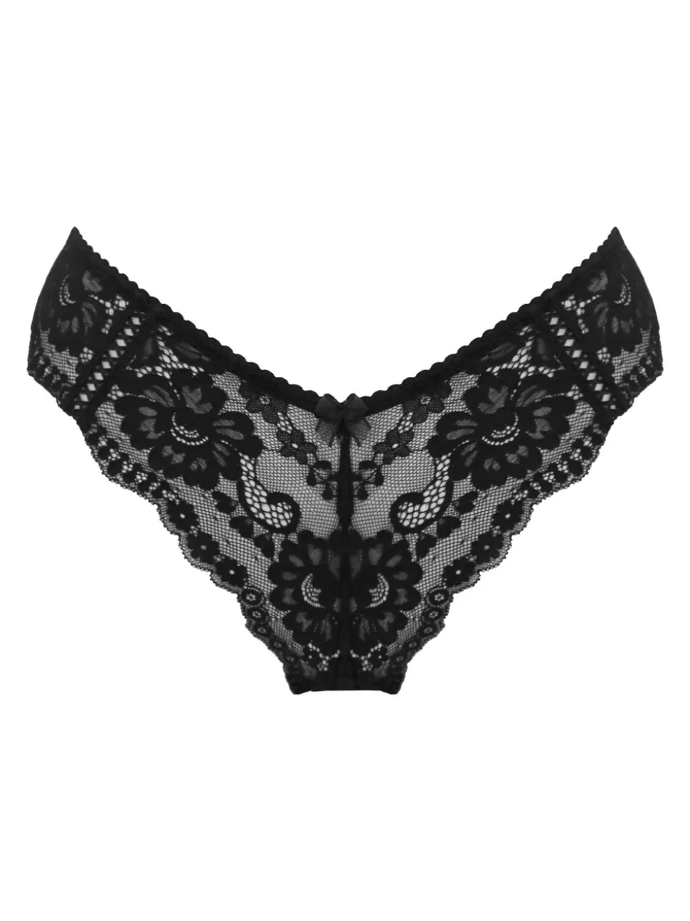 Zwart - Pour Moi Fleur Cheeky V-vorm slipje