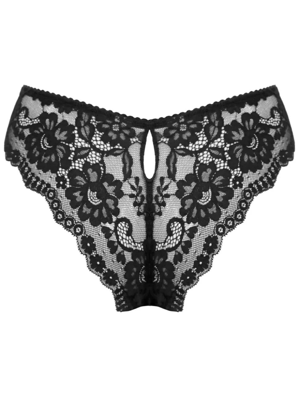 Zwart - Pour Moi Fleur Cheeky V-vorm slipje
