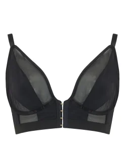 Zwart - Pour Moi India beugelbustier met voorsluiting