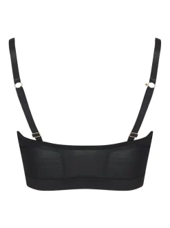 Zwart - Pour Moi India beugelbustier met voorsluiting