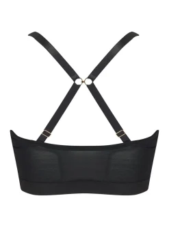 Zwart - Pour Moi India beugelbustier met voorsluiting