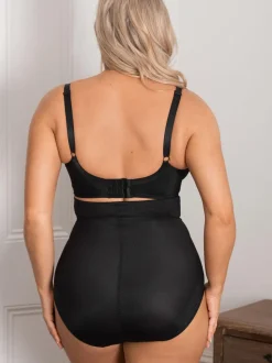 Zwart - Pour Moi Lingerie Shapewear slipje voor zandloperfiguur met hoge taille en krachtige buikcorrectie