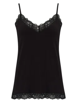 Zwart - Pour Moi Sofa Loves Lace Soft Hidden Support Pyjama Top