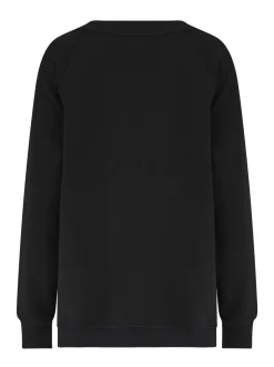 Zwart - Pour Moi The Softest Off Duty Relaxed V-Neck Sweatshirt