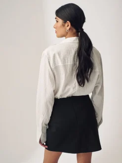 Zwart - Premium Jersey Mini Skirt