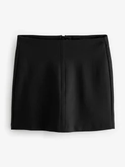 Zwart - Premium Jersey Mini Skirt
