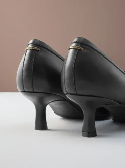 Zwart - Premium Leather With Motionflex Point Toe Tassel Heels Loafers
