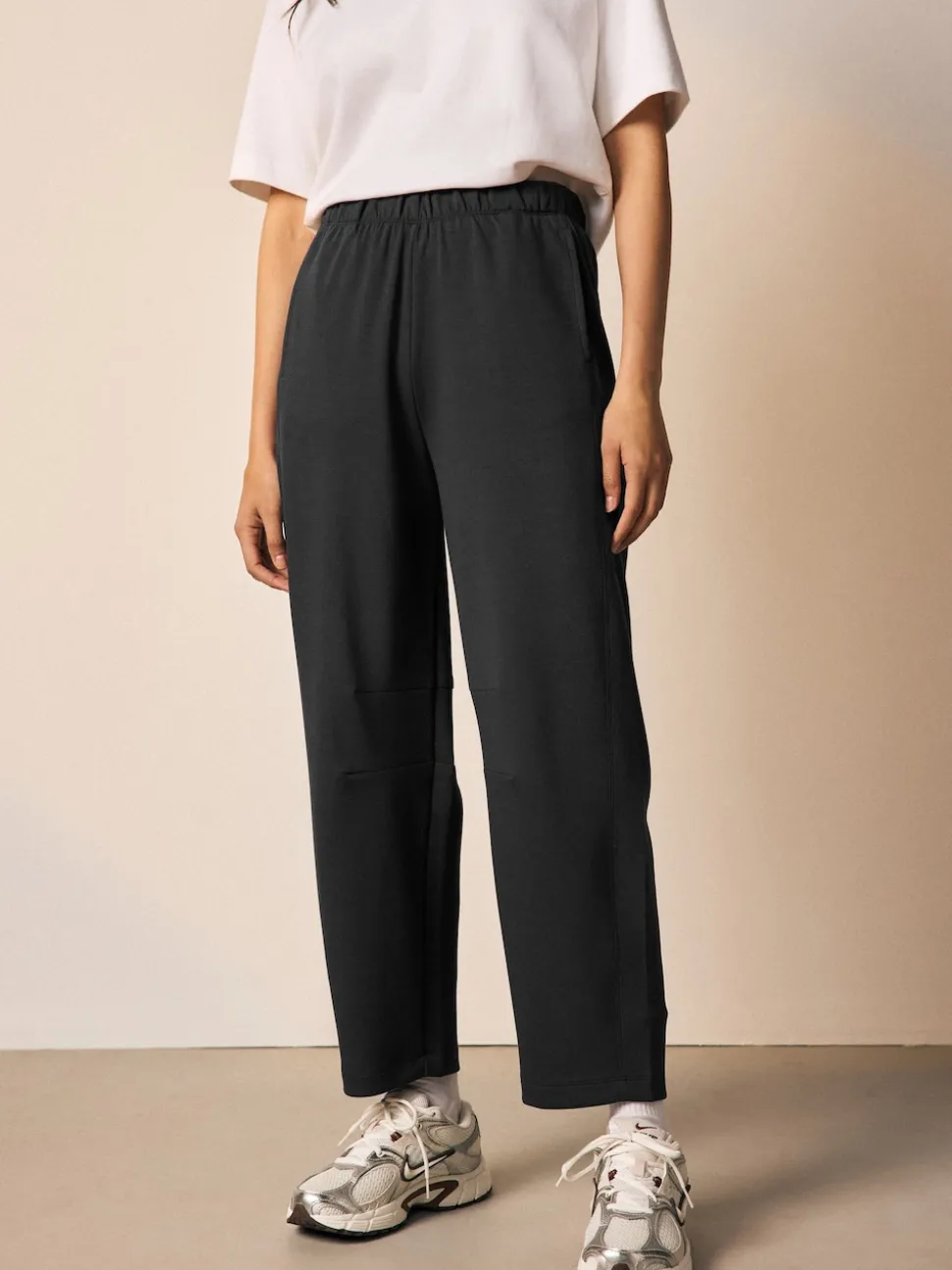 Zwart - Premium zware Slinky Barrel jeans Joggingbroeken