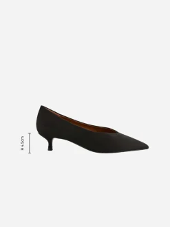 Zwart - Puntige lage naaldhakken schoenen