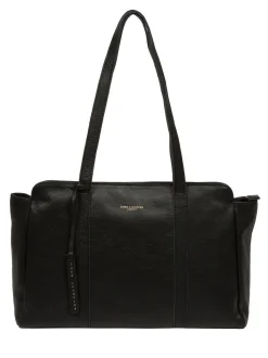 Zwart - Pure Luxuries London Olney Leather Handbag