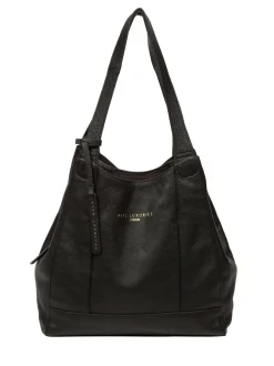 Zwart - Pure Luxuries London Colette leren handtas
