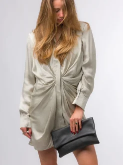 Zwart - Pure Luxuries London - Amelia - Leren nappatas