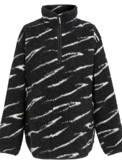 Zwart - Regatta Frankie Borg fleece met halve rits