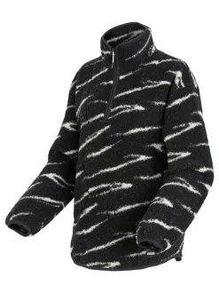 Zwart - Regatta Frankie Borg fleece met halve rits