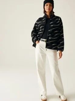 Zwart - Regatta Frankie Borg Full Zip Fleece