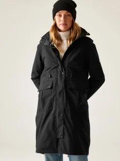 Zwart - Regatta Yannta Isotex Waterproof Breathable Coat