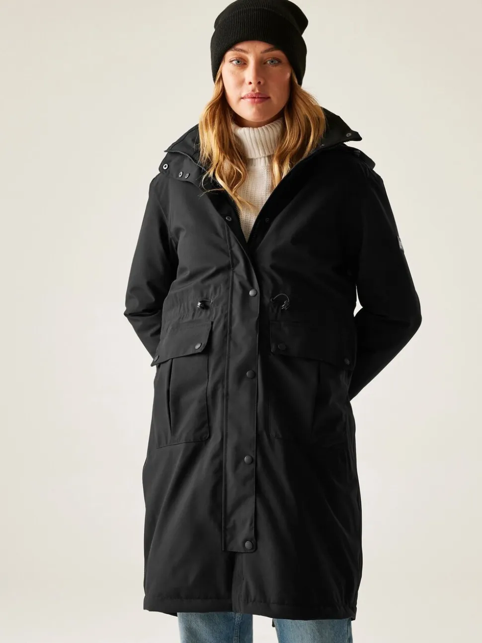 Zwart - Regatta Yannta Isotex Waterproof Breathable Coat