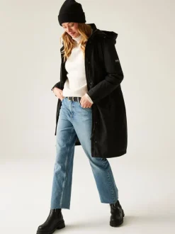 Zwart - Regatta Yannta Isotex Waterproof Breathable Coat