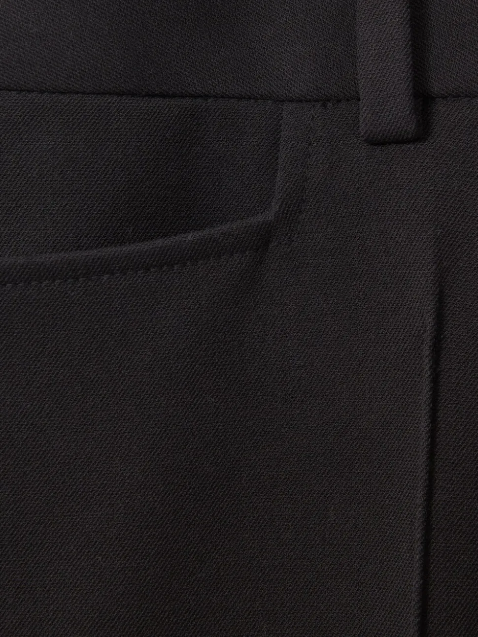 Zwart - Reiss Gabi kostuumbroek met uitlopende pijpen