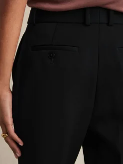 Zwart - Reiss Gabi slim-fit kostuumbroek