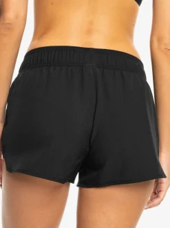 Zwart - Roxy Wave boardshort met logo van 2 inch