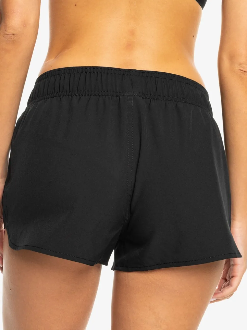 Zwart - Roxy Wave boardshort met logo van 2 inch
