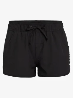 Zwart - Roxy Wave boardshort met logo van 2 inch