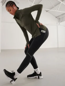 Zwart - Running Leggings with Pocket