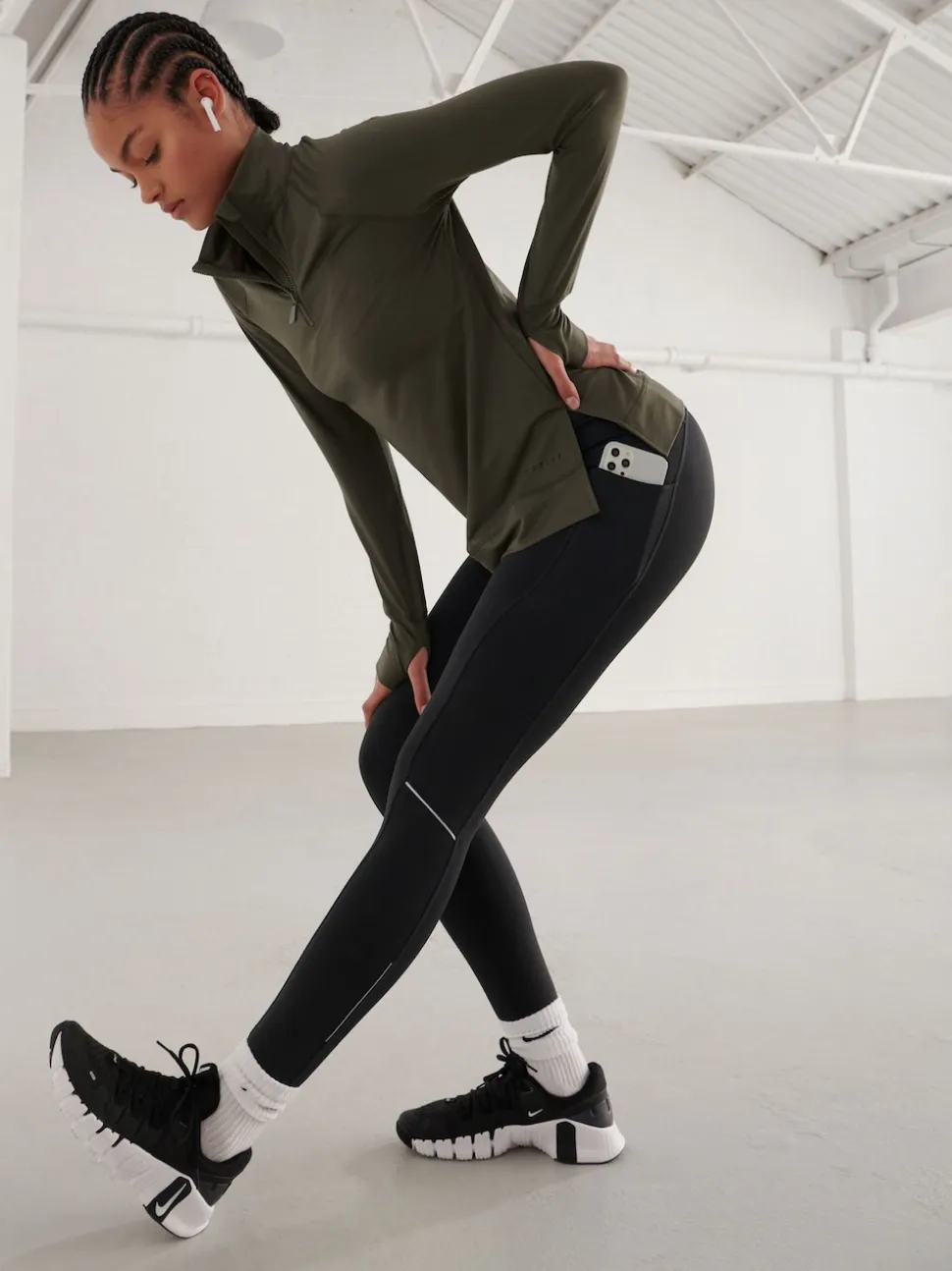 Zwart - Running Leggings with Pocket