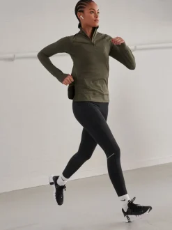 Zwart - Running Leggings with Pocket